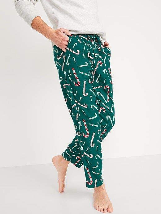 View large product image 1 of 1. Printed Flannel Pajama Pants