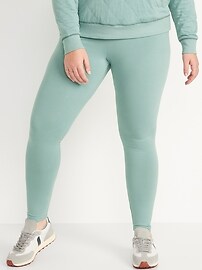 High-Waisted Jersey Ankle Leggings For 