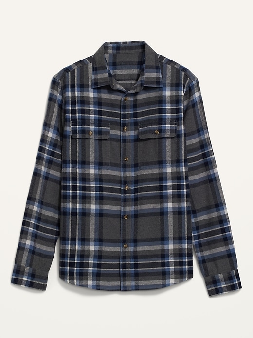 Image number 4 showing, Regular-Fit Plaid Flannel Shirt