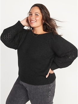 old navy pointelle sweater