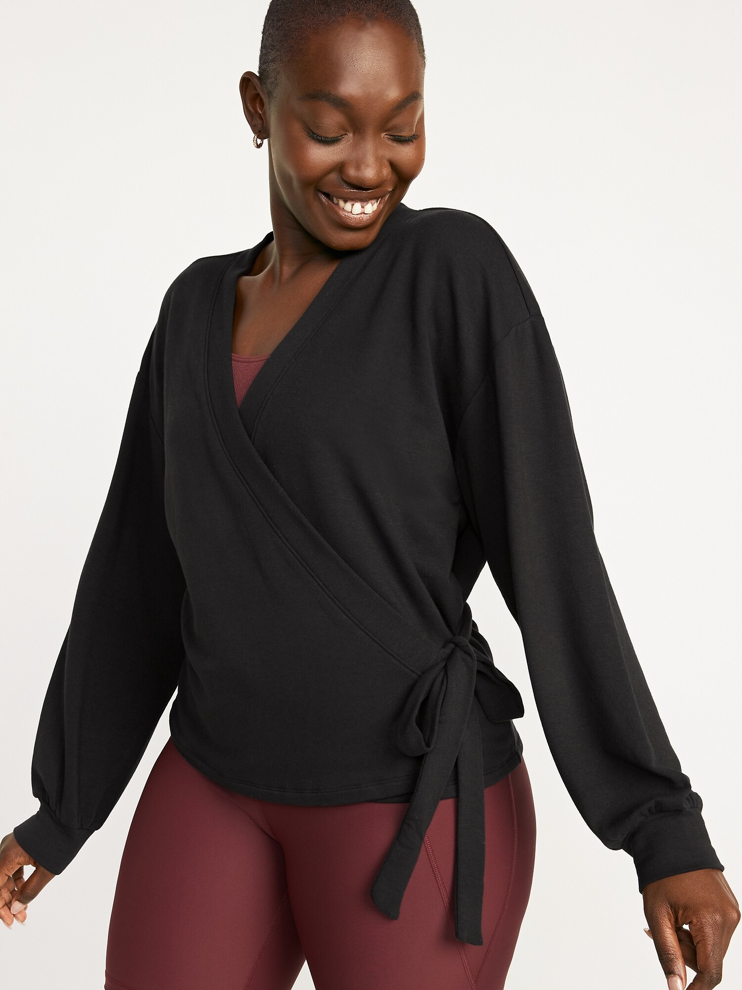 Cozy Belted Wrap Sweater for Women Old Navy