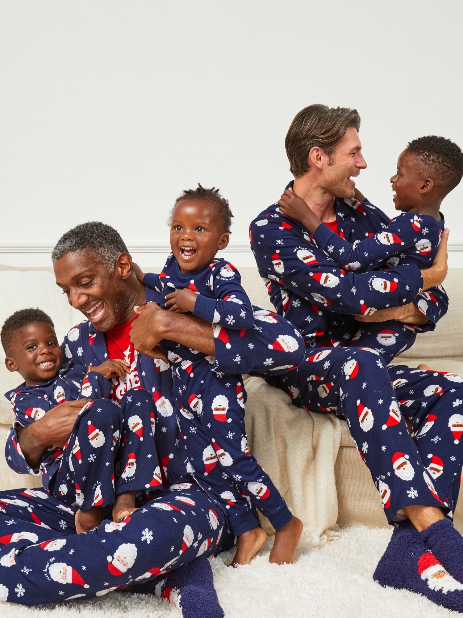 Red Ribbed Pajama Dress - Christmas Pajamas