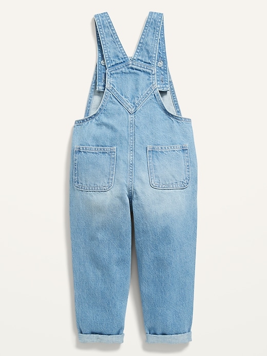 Unisex Slouchy Embroidered Graphic Jean Overalls for Toddler Old Navy