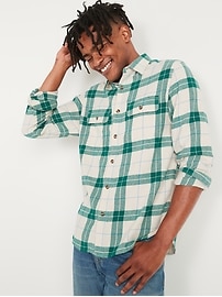 Old Navy Men's Regular-Fit Plaid Flannel Shirt - - Size XXXXL