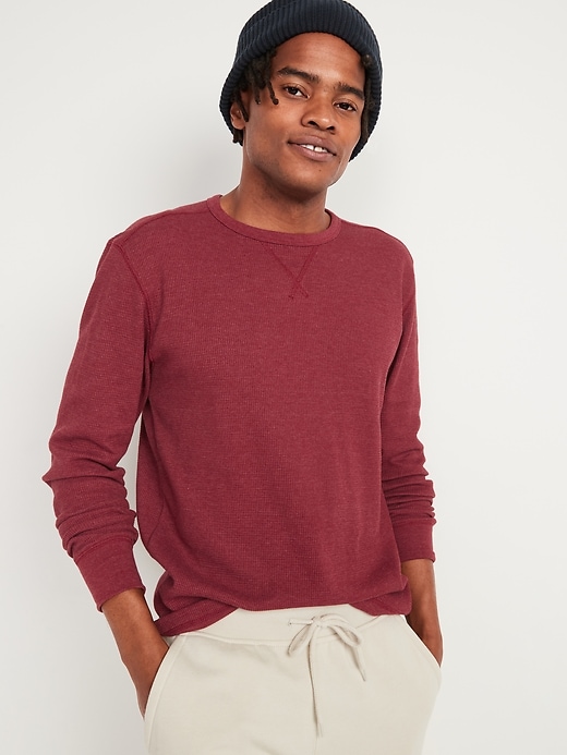 Old Navy Thermal-Knit Long-Sleeve T-Shirt for Men. 1