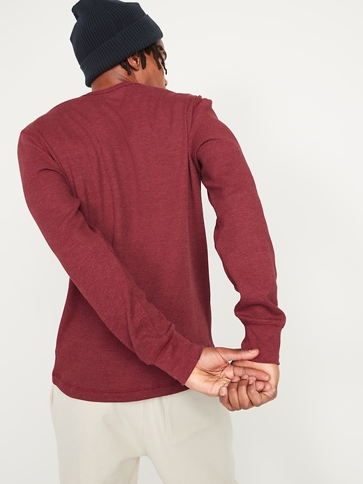 Image number 2 showing, Thermal-Knit Long-Sleeve T-Shirt for Men