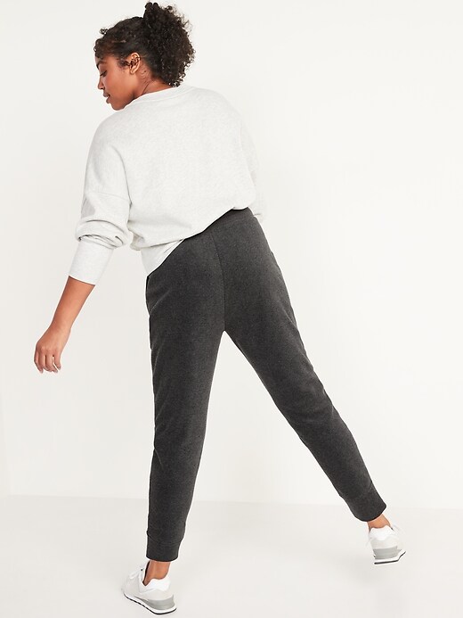 Image number 2 showing, Extra High-Waisted Microfleece Jogger Sweatpants