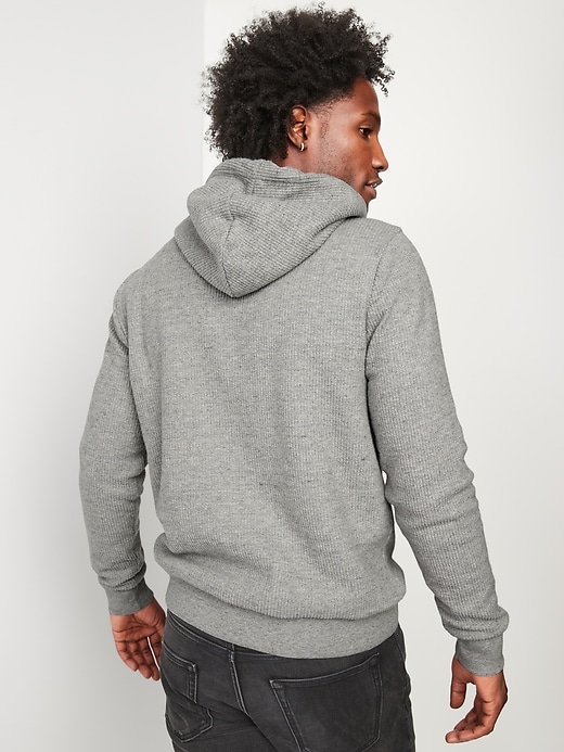 Image number 2 showing, Cozy Sherpa-Lined French-Rib Pullover Hoodie