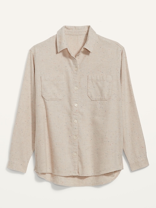 Image number 4 showing, Oversized Flannel Boyfriend Shirt