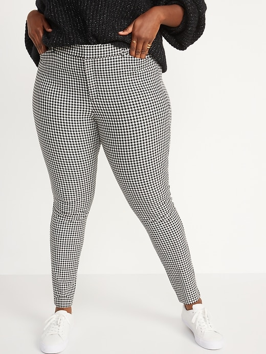 Image number 6 showing, High-Waisted Houndstooth Pixie Skinny Pants