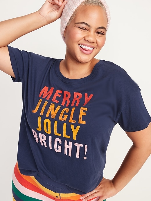Old Navy Matching Holiday Graphic T-Shirt for Women. 1