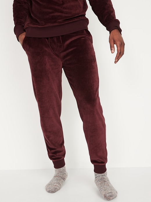 View large product image 1 of 1. Cozy Velour Jogger Sweatpants