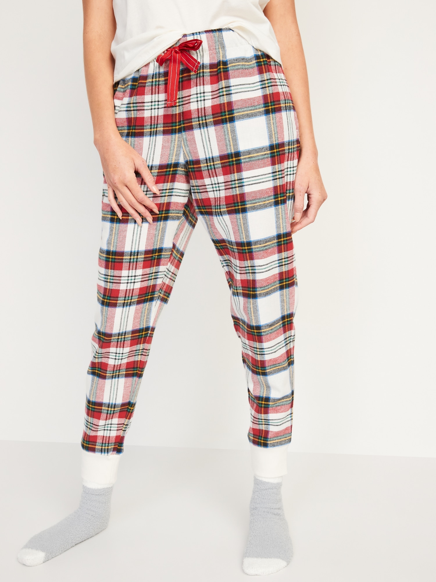 Matching Printed Flannel Jogger Pajama Pants for Women Old Navy