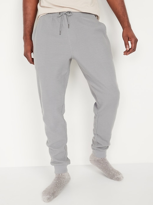French-Rib Jogger Pajama Pants for Men