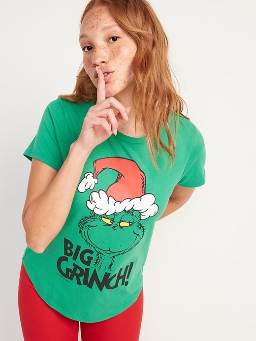 Image number 5 showing, Matching Licensed Graphic Holiday T-Shirt for Women