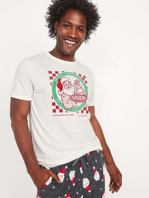 Old Navy Matching Holiday Graphic T-Shirt for Men. 4