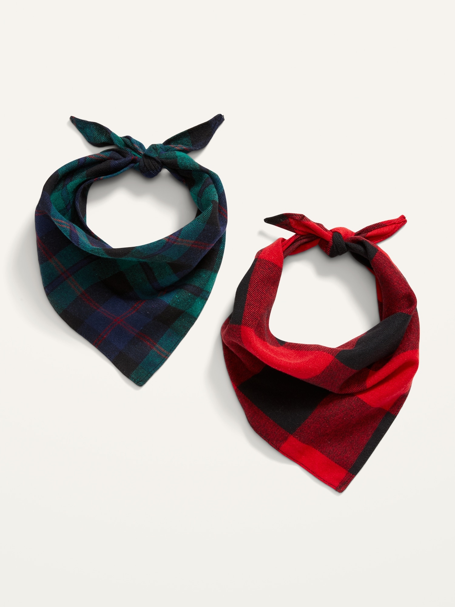 Patterned Flannel Bandana 2-Pack for Pets
