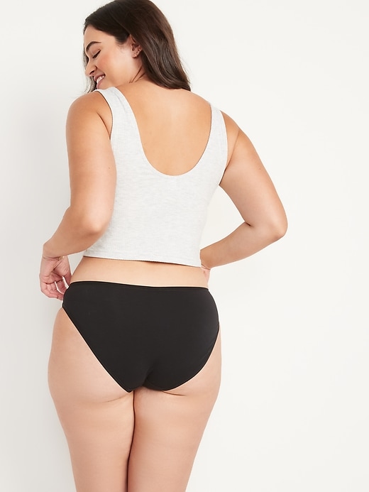 View large product image 2 of 3. Supima&#174 Cotton-Blend Bikini Underwear