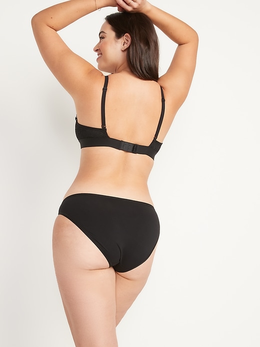 Image number 4 showing, Mid-Rise Supima® Cotton-Blend Bikini Underwear 5-Pack