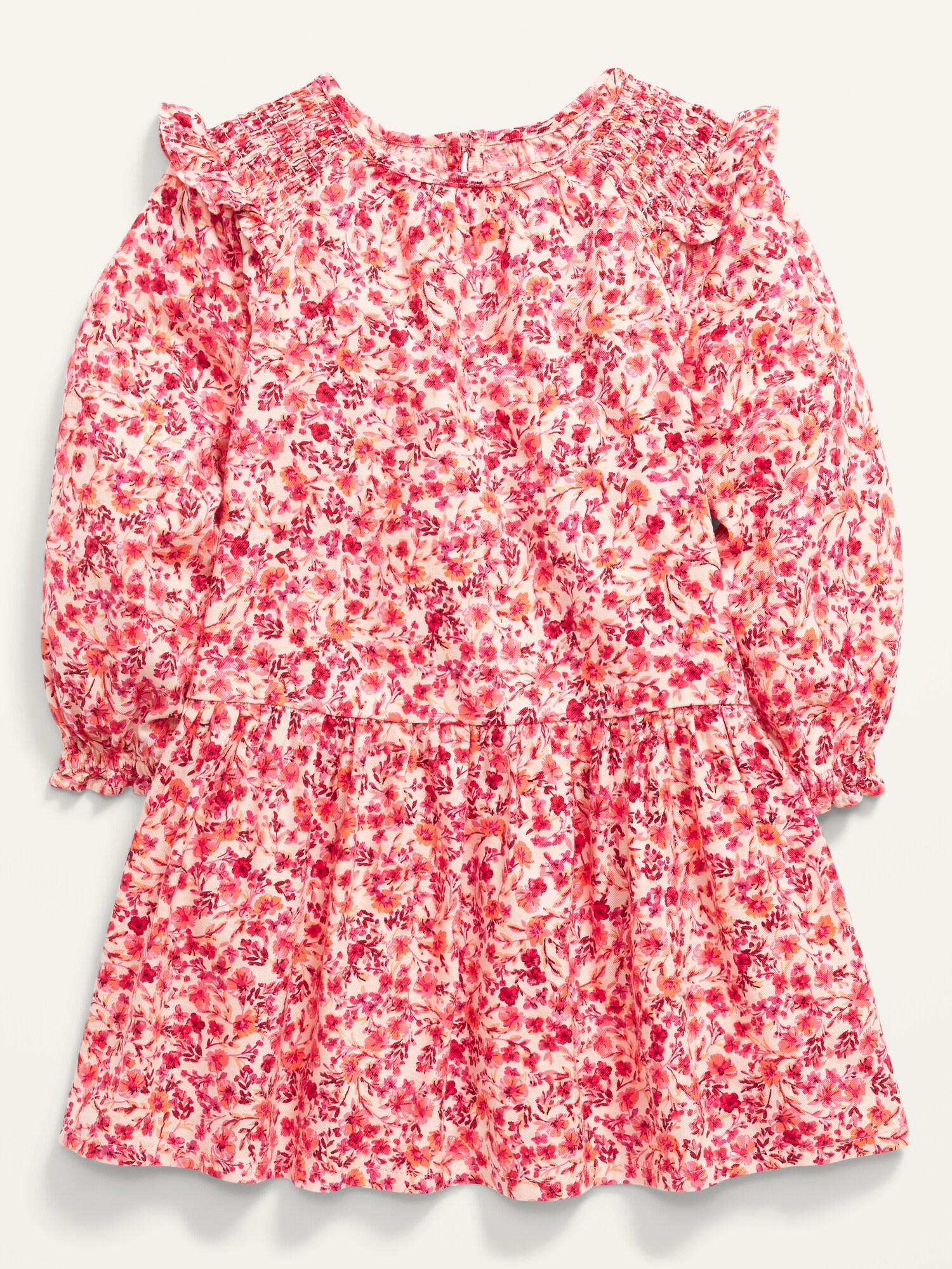 Floral-Print Smocked-Shoulder Dress for Toddler Girls | Old Navy