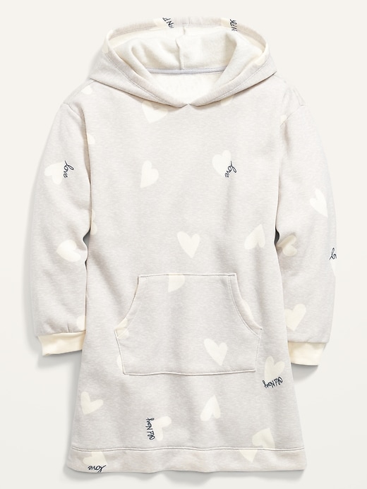 View large product image 2 of 3. Long-Sleeve Printed Hooded Dress for Girls