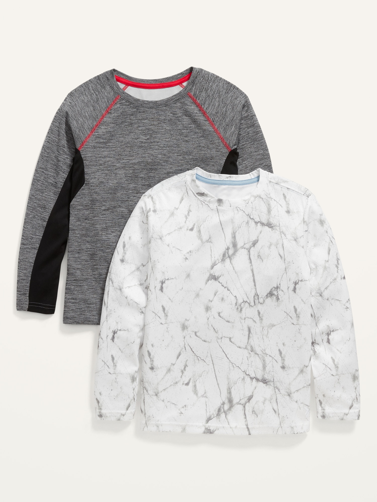 Go-Dry Cool Long-Sleeve Mesh T-Shirt 2-Pack for Boys | Old Navy