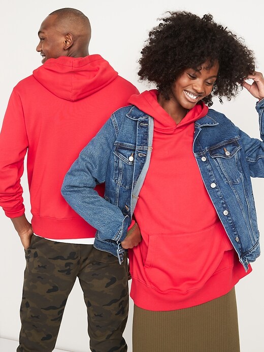 Garment-Dyed Gender-Neutral Pullover Hoodie for Adults | Old Navy
