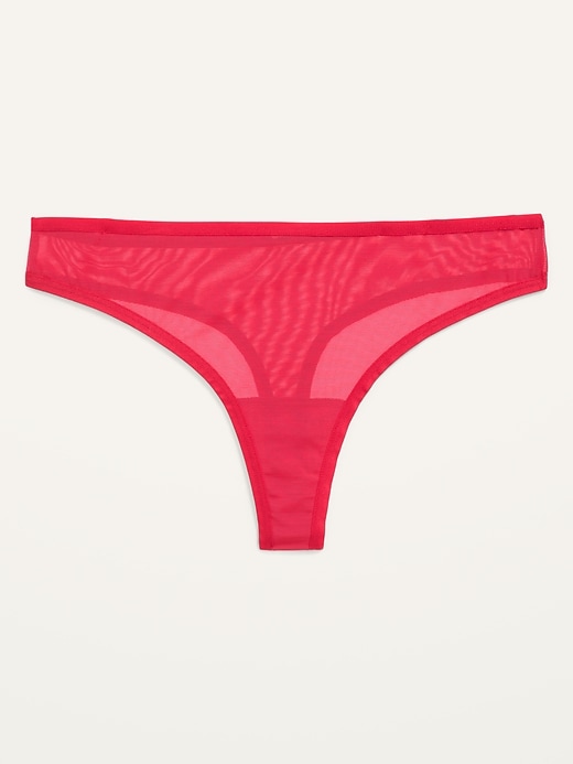 Image number 1 showing, Mesh Thong Underwear for Women