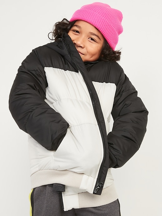 View large product image 1 of 2. Water-Resistant Hooded Frost-Free Puffer Jacket for Boys