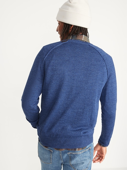 Image number 2 showing, Crew-Neck Raglan-Sleeve Sweater