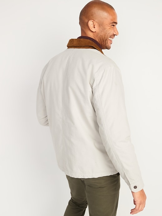Image number 2 showing, Canvas Flannel-Lined Workwear Jacket