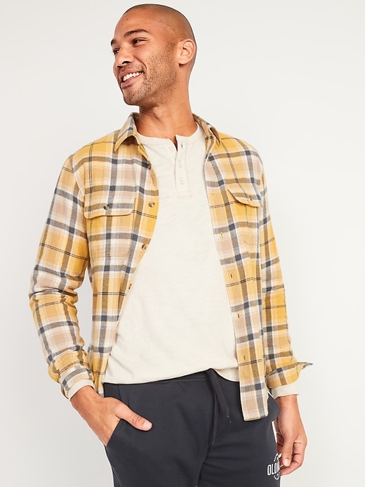 Old Navy - Regular-Fit Plaid Flannel Shirt for Men