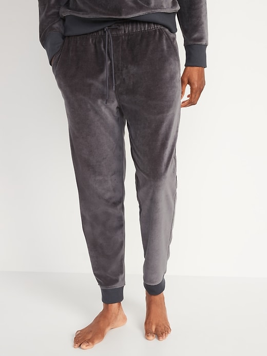 View large product image 1 of 1. Cozy Velour Jogger Sweatpants