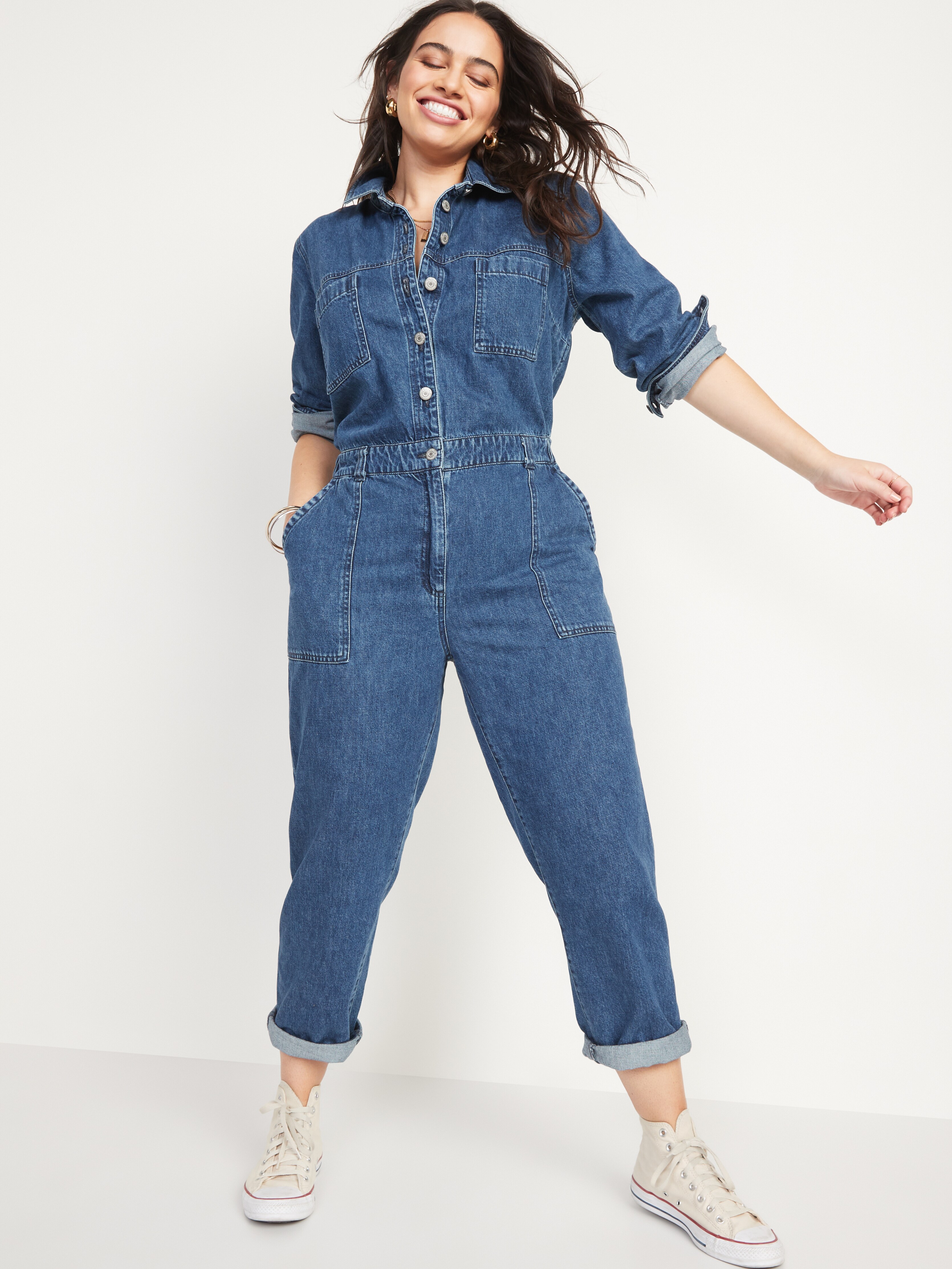 Utility Jean Jumpsuit for Women 