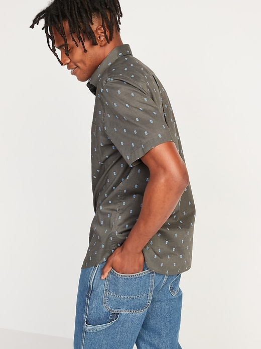 Image number 2 showing, Printed Built-In Flex Everyday Short-Sleeve Shirt