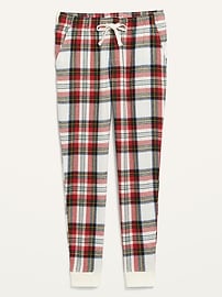 View large product image 3 of 3. Matching Plaid Flannel Jogger Pajama Pants
