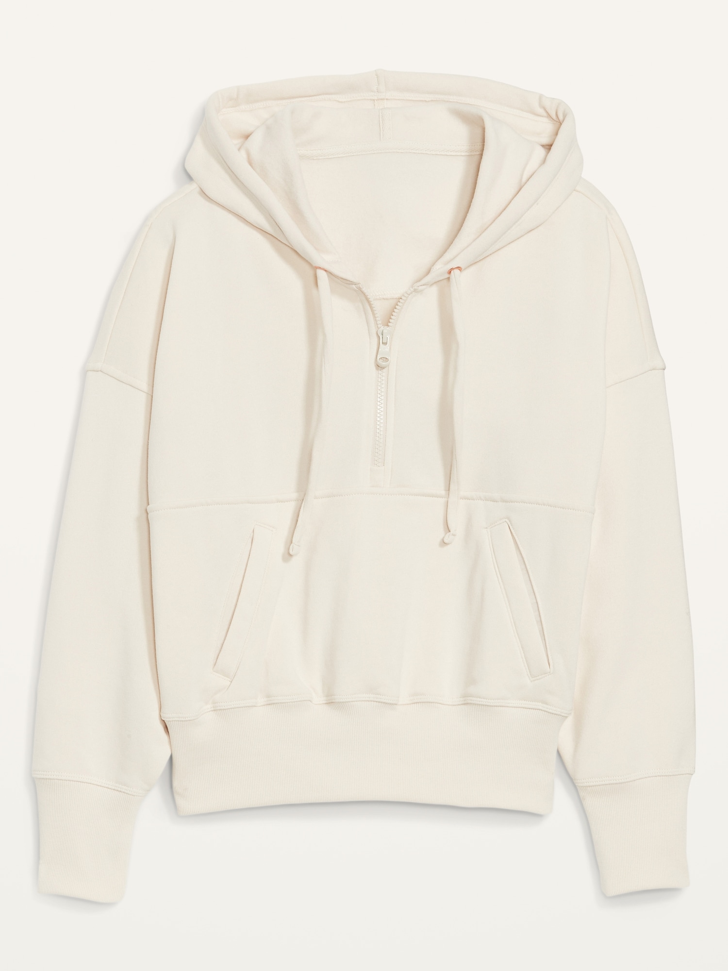 Loose Cropped Quarter-Zip Hoodie | Old Navy