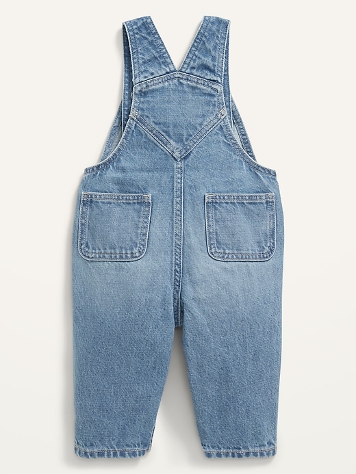 View large product image 2 of 3. Unisex Embroidered-Graphic Jean Overalls for Baby