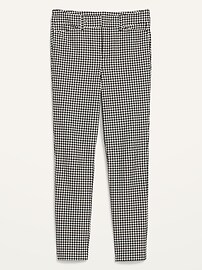 High-Waisted Pixie Houndstooth Ankle Pants for Women