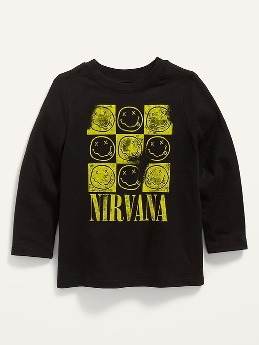 NWT Toddler Baby Boys OLD NAVY Collectabilitees NIRVANA Graphic T-Shirt Blue,  3T