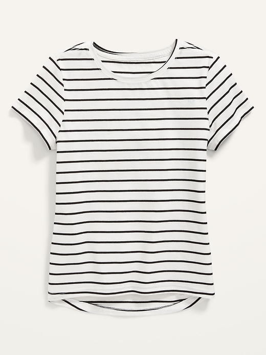 View large product image 1 of 2. Softest Striped Scoop-Neck T-Shirt for Girls