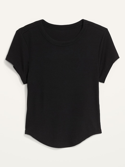 Image number 4 showing, UltraLite Cropped Rib-Knit T-Shirt