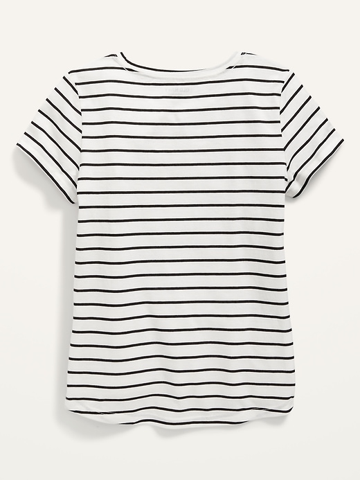 View large product image 2 of 2. Softest Striped Scoop-Neck T-Shirt for Girls