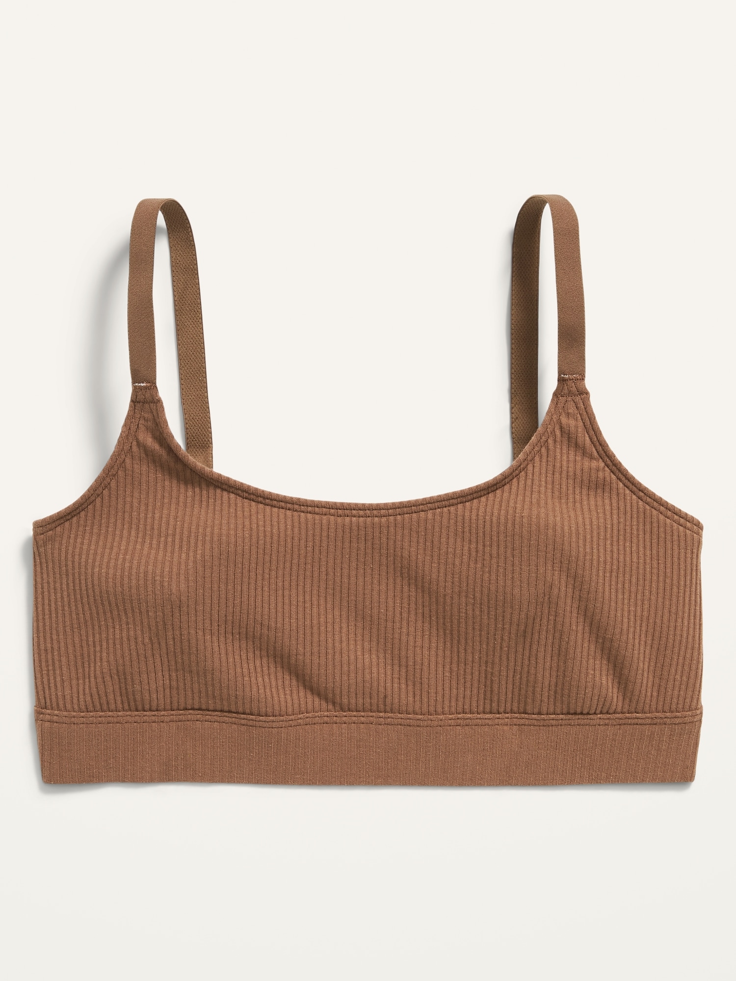 Light Support Ribbed Supima® Cotton Cami Bralette for Women Old Navy