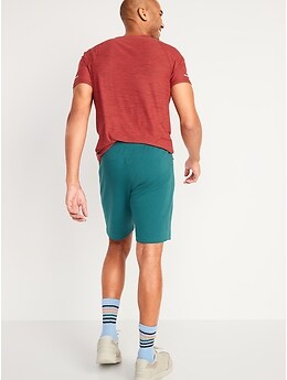 fleece jogger shorts men