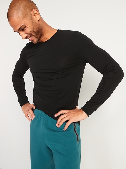 Image number 1 showing, UltraBase Merino Wool Long-Sleeve Base Layer T-Shirt