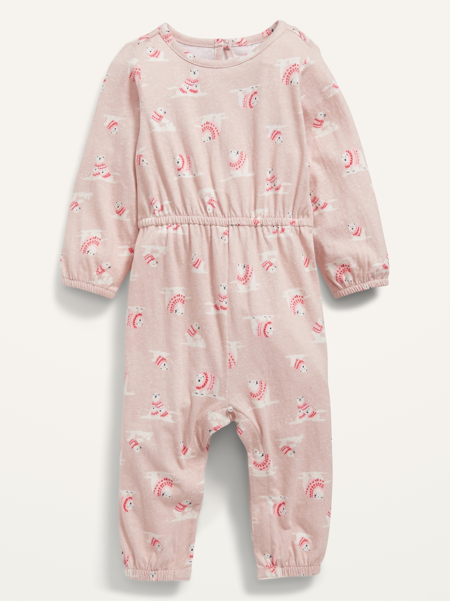 Printed Long-Sleeve Jumpsuit for Baby