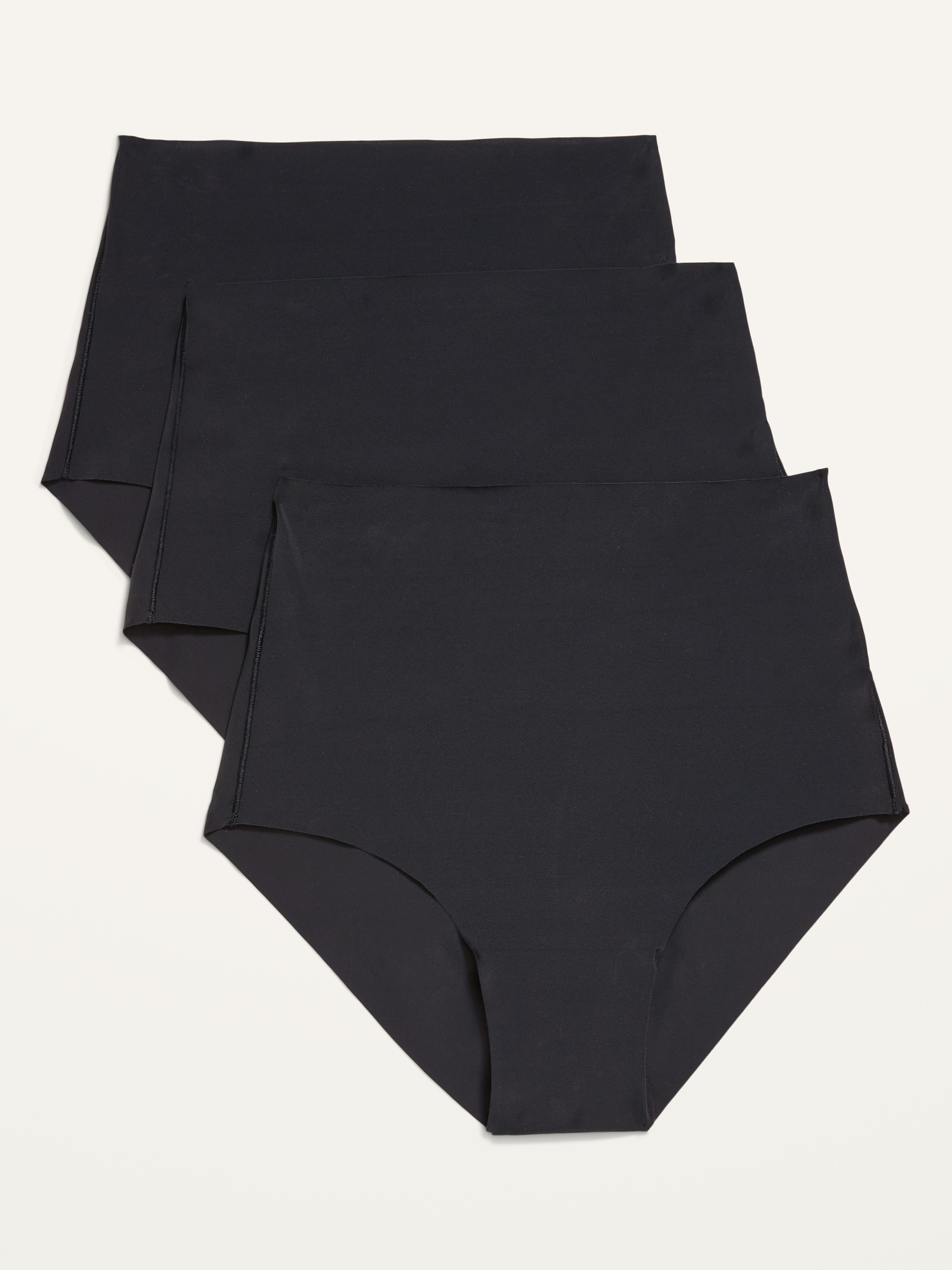 Soft-Knit No-Show Bikini Brief Underwear 3-Pack
