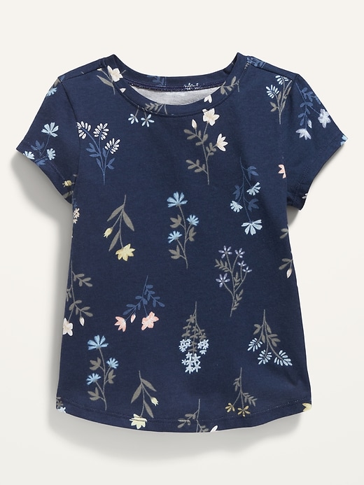 View large product image 1 of 1. Printed Crew-Neck T-Shirt for Toddler Girls