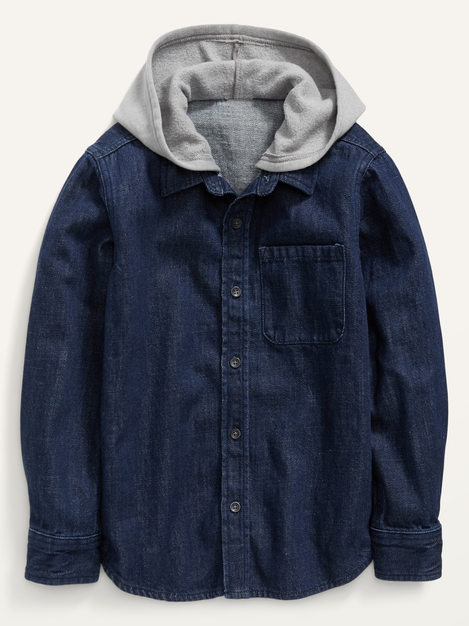 2 in 1 hooded clearance denim jacket